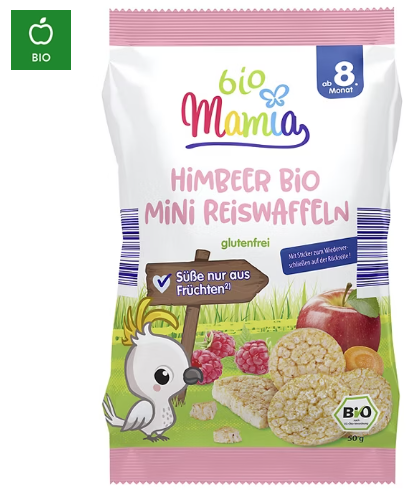 Mamia Organic Raspberry Rice Cake
