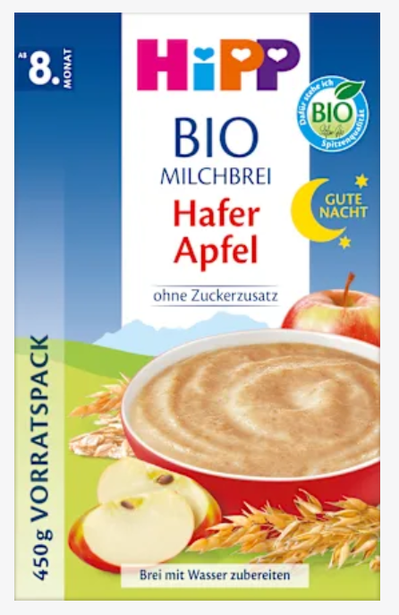 HiPP Organic Good Night Oat Apple Porridge